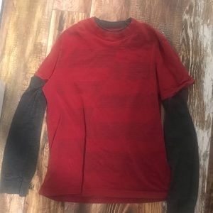 Red long sleeve men’s shirt